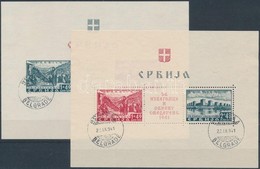 O Szerbia 1941 Mi 1-2 Blokkpár (Mi EUR 1.200,-) Garancia Nélkül / No Guarantee - Other & Unclassified