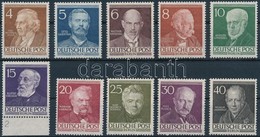 ** 1952 Híres Emberek Sor Mi 91-100 (Mi EUR 130,-) - Sonstige & Ohne Zuordnung