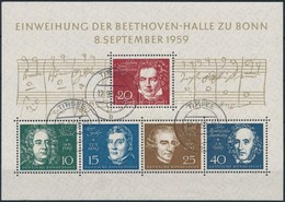 O 1959 A Bonni Beethoven-csarnok Blokk Mi 2 - Sonstige & Ohne Zuordnung