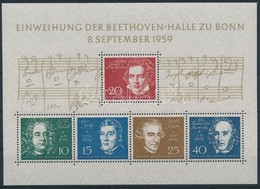 ** 1959 A Bonni Beethoven-csarnok Blokk Mi 2 - Sonstige & Ohne Zuordnung