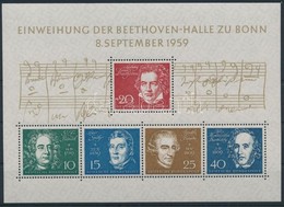 ** 1959 A Bonni Beethoven-csarnok Blokk Mi 2 - Altri & Non Classificati