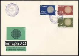 1970 Europa CEPT Sor Mi 1092-1094 FDC-n - Sonstige & Ohne Zuordnung