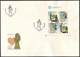 1981 Europa CEPT: Folklór Blokk FDC-n Mi 32 - Autres & Non Classés