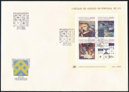 1985 Azulejo Csempe Blokk FDC-n Mi 49 - Other & Unclassified