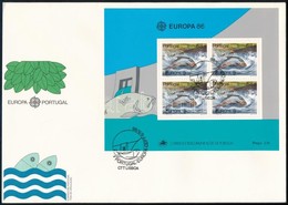 1986 Europa CEPT Természet- és Környezetvédelem Blokk FDC-n Mi 50 - Andere & Zonder Classificatie