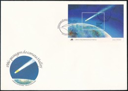 1986 Halley-üstökös Blokk FDC-n Mi 51 - Other & Unclassified