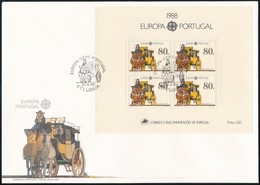 1988 Europa CEPT Közlekedési Eszközök Blokk FDC-n Mi 57 - Altri & Non Classificati