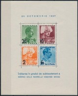 ** 1937 Trónörökös Felülnyomott Blokk Mi 2 - Otros & Sin Clasificación