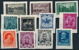 ** 1939 I. Károly Születésének 100. évfordulója Blokkokból Kivágott Bélyegek Mi 583-593 B - Other & Unclassified