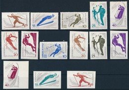 ** 1961 Téli Sport Fogazott és Vágott Sor Mi 1951-1957 + 1965-1971 - Sonstige & Ohne Zuordnung