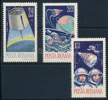 ** 1965 Űrkutatás (I.) Sor Mi 2427-2429 - Altri & Non Classificati