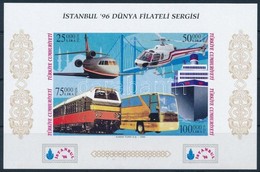 ** 1996 Nemzetközi Bélyegkiállítás ISTANBUL '96: Közlekedési Eszközök Vágott Blokk Mi 32 B B - Altri & Non Classificati