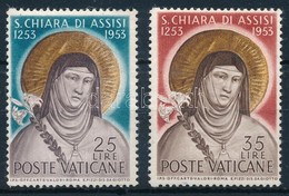 ** 1953 Assisi Szent Klára Mi 207-208 - Andere & Zonder Classificatie