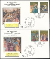 1987 Szentírás Sor Mi 907-910 2 Db FDC-n - Sonstige & Ohne Zuordnung