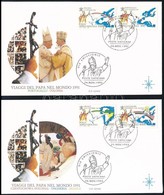 1992 II. János Pál Pápa Világtájékoztatója Sor 2 FDC-n,
II. Pope John Paul's World Guide
Mi 1071-1074 - Autres & Non Classés