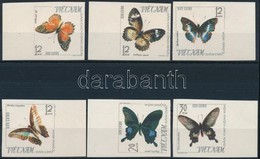 ** 1965 Lepke Vágott ívszéli Sor,
Butterfly Imperforated Margin Set
Mi 405-410 - Andere & Zonder Classificatie