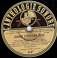 78 Trs - 30 Cm - état B - JOHANN SEBASTIAN BACH  Cantate N°80  A Et B - 78 T - Disques Pour Gramophone
