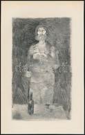 Szász Endre (1926-2003): Férfi és Nő, 2 Db Rézkarc, Papír, Az Egyik Jelzett A Dúcon, 21×13,5 Cm - Altri & Non Classificati