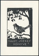 Olvashatatlan Jelzéssel: Nagy József Könyve. Klisé, Papír, Jelzett A Klisén, 10,5×7,5 Cm - Otros & Sin Clasificación