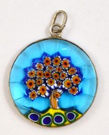 Millefiori Medál, Repedéssel, D: 2,5 Cm - Altri & Non Classificati