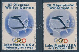 * USA 1932 Téli Olimpia Lake Placid 2 Db Levélzáró - Non Classificati