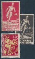 * Hollandia 1928 3 Db Olimpiai Levélzáró - Non Classés