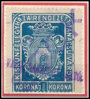 1923 Kiskunfélegyháza R.T.V. 11 Sz. Okirati Illetékbélyeg (15.000) - Non Classificati