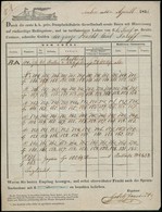 1841 DDSG Fuvarlevél - Non Classificati