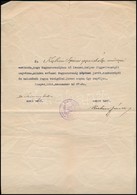 1918 Ipariskolai Művezető Esküje, Szeged, Magyar Állami Felső Ipariskola, Aláírásokkal, Pecséttel. - Non Classés