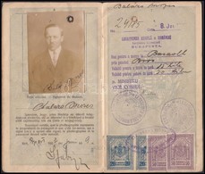 1922 Bp., A Magyar Királyság által Kiállított Fényképes útlevél - Non Classés