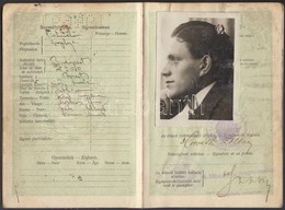 1930 Bp., A Magyar Királyság által Kiállított Fényképes útlevél - Sin Clasificación