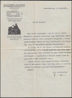 1934 Balatonfüred Gyógyfürdő és Forrásvíz Vállalat Rt. Fejléces Levél és Boríték - Unclassified