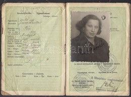 1936 Bp., A Magyar Királyság által Kiállított Fényképes útlevél, Bejegyzéskekkel - Non Classificati