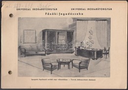 Cca 1930-1940 Universal Irodabútorgyár Képes Termékkatalógus - Werbung