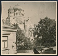 1944 Eger, Zsinagóga Fotója, 5x5 Cm - Autres & Non Classés