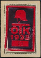 1932 Országos Tiszti Kaszinó, Mozi Meghívó, Fényképpel, Pecséttel, 8x6 Cm - Unclassified