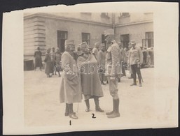 Cca 1914-1915 Frigyes Főherceg Főparancsnok és Conrad Vezérkari Főnök A Főhadiszálláson, A Háború 3., Hátoldalán Felirat - Unclassified