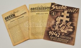 1942-1943 A Szebb Jövőt! Karácsonyi Lapszáma + Az Országépítés 2 Lapszáma Aktuális Hadi Hírekkel - Unclassified