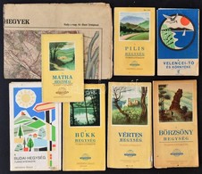 1928-1978 Vegyes Térkép Tétel, Kiránduló Térképek, 8 Db, Közte Budai Hegyek (Kirándulók Térképe 1.), A Többi Háború Után - Other & Unclassified