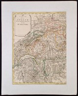 Coxe, William, (1747-1828): Svájc Nyugati Felének Térképe.  Carte De La Suisse, Ou Lon A Marqué Les Routes Suivies. Szín - Altri & Non Classificati