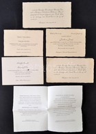 1905-1936 6 Db Régi Esküvői Meghívó - Unclassified