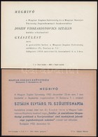 1952-1953 Magyar Jogász Szövetség Sztálin 73. Születésnapjára Rendezett ünnepi ülésének, és Halála Alkalmából Rendezett  - Non Classés