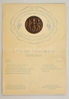 Cca 1970 Magyar Borok Követei Társasága Tiszteletbeli Taggá Avatási Diplomája, Kitöltetlen, Hajtott - Sin Clasificación
