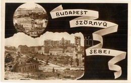 ** T1 Budapest, Budai Részlet, 'Budapest Szörnyű Sebei', 'Újjáépítjük Magyarországot' Magyar Újjáépítési Minisztérium En - Non Classificati