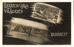 ** T1 Budapest, Erzsébet Híd, 'Legyen újra Világszép Budapest', 'Újjáépítjük Magyarországot' Magyar Újjáépítési Miniszté - Ohne Zuordnung