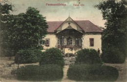 T2/T3 Budapest XVIII. Pestszentlőrinc, Pusztaszentlőrinc, Szentlőrinc; Tanos Villa. Kiadja Medveczky Antalné (EK) - Unclassified