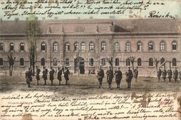 T2/T3 1908 Szeged, Honvéd Laktanya, Katonák, Divald Károly 857. Sz. (EK) - Non Classificati