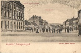 ** T2 Zalaegerszeg, Kazinczy Tér, Arany Bárány Szálloda, Breisach Sámuel Kiadása, Art Nouveau - Unclassified