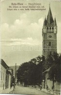 T2/T3 Nagybánya, Baia-Mare; Crisan Utca, Római Katolikus Templomtorony / Street, Church Tower (EK) - Non Classés