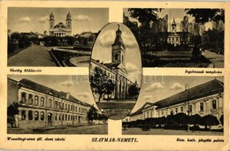 T2/T3 Szatmárnémeti, Satu Mare; Horthy Miklós Tér, Wesselényi Utcai állami Elemis Iskola / Square, School (EK) - Sin Clasificación